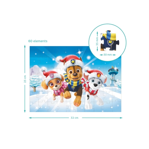 Puzzle Psi Patrol Boże Narodzenie 60el. 200421